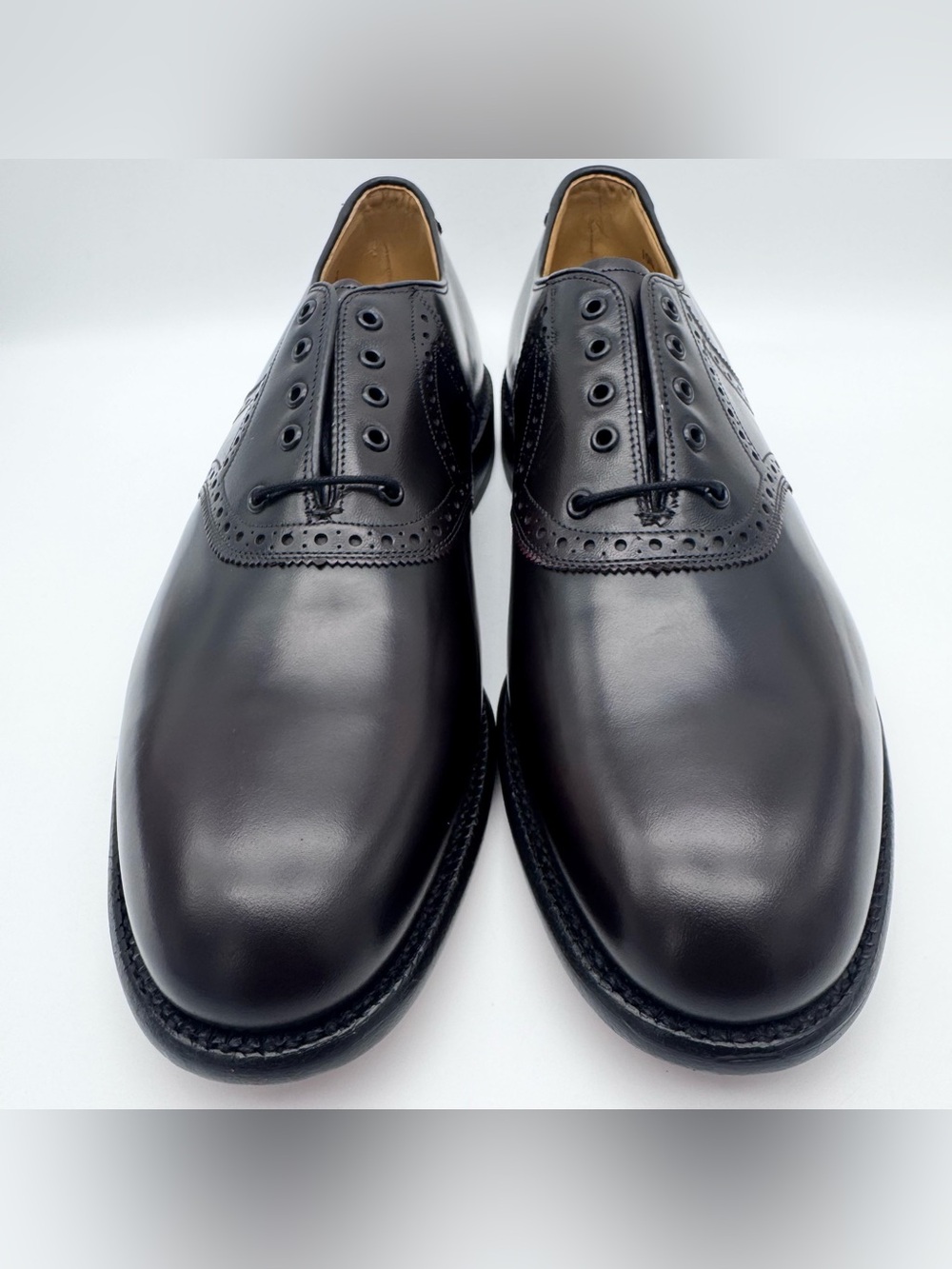Vintage Johnston & Murphy Saddle Shoes Dark Burgundy Leather Men's Size 10.5 D/B